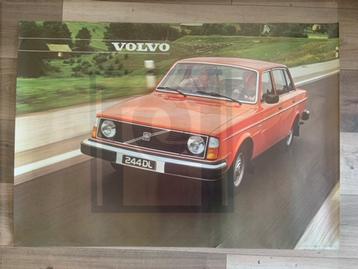 Poster Volvo 244 DL, Reproductie Origineel, B1 Formaat 70 x 