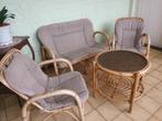Rotan tuinmeubelen, Tuin en Terras, Ophalen, Zo goed als nieuw, Rotan