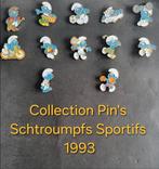 Collection Pin's Schtroumpfs Sportifs - 1993 - Peyo, Comme neuf, Enlèvement ou Envoi
