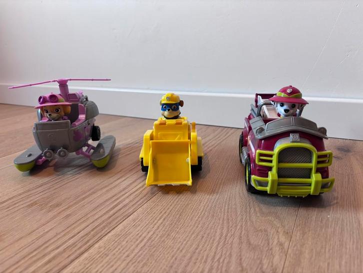 Paw Patrol voertuigen, Kinderen en Baby's, Speelgoed | Actiefiguren, Zo goed als nieuw, Ophalen