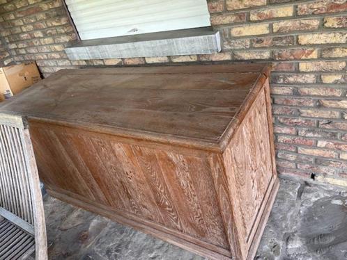 tuinkoffer in duurzame eik (handgemaakt Bourgondisch kruis), Tuin en Terras, Bergingen en Tuinkasten, Gebruikt, Overige typen