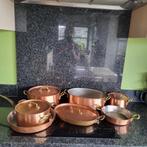 koperen kook potten, Maison & Meubles, Cuisine | Casseroles & Poêles, Autres matériaux, Enlèvement, Ensemble de casseroles, Plaque céramique