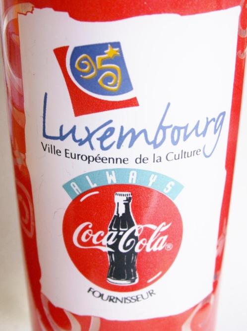 Coca Cola glas Luxembourg cultuurstad Always Coca-Cola, Verzamelen, Glas en Drinkglazen, Nieuw, Ophalen of Verzenden