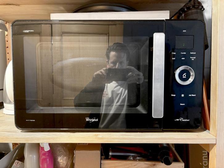 Whirlpool jet cuisine JQ280 combi Microgolf + oven + steam, Elektronische apparatuur, Microgolfovens, Gebruikt, Vrijstaand, Combi-microgolfoven