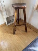 Taboeret tabouret staander eik kruk krukje, Huis en Inrichting, Krukjes, Ophalen, Gebruikt, Hout