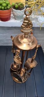 koperen haardtstel, Antiek en Kunst, Ophalen, Koper