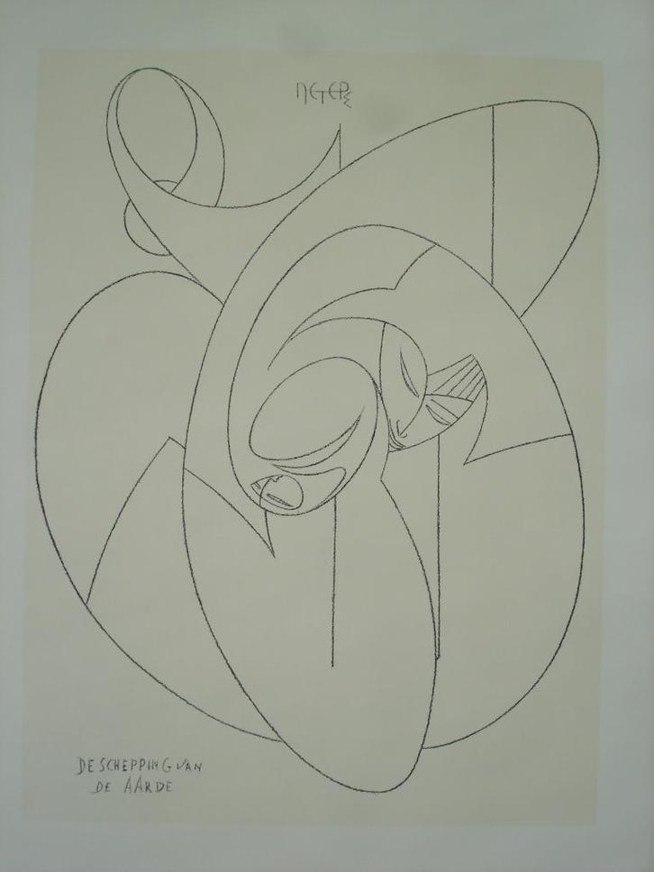 Map 12 litho's Jozef Peters Antwerpen beeldhouwer Borgerhout, Antiek en Kunst, Kunst | Litho's en Zeefdrukken, Ophalen of Verzenden