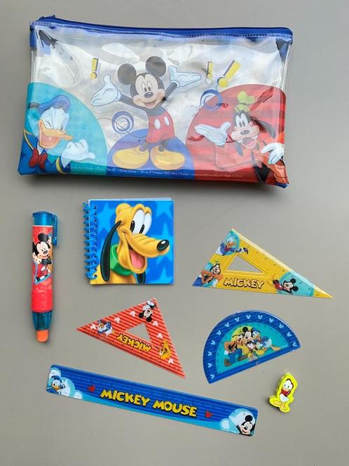 Set gevulde pennenzak Mickey Mouse, Diversen, Schoolbenodigdheden, Nieuw, Ophalen of Verzenden