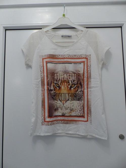 Geisha wit bloesje - maat small, Kleding | Dames, Blouses en Tunieken, Zo goed als nieuw, Maat 36 (S), Wit, Ophalen of Verzenden