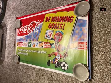  coca cola reclameborden van de jaren 80/90 en 2000 beschikbaar voor biedingen