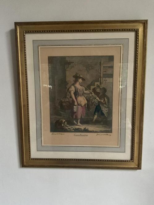 Schitterende ets van Hemery , Engelse stijl, Antiek en Kunst, Kunst | Schilderijen | Klassiek, Ophalen of Verzenden