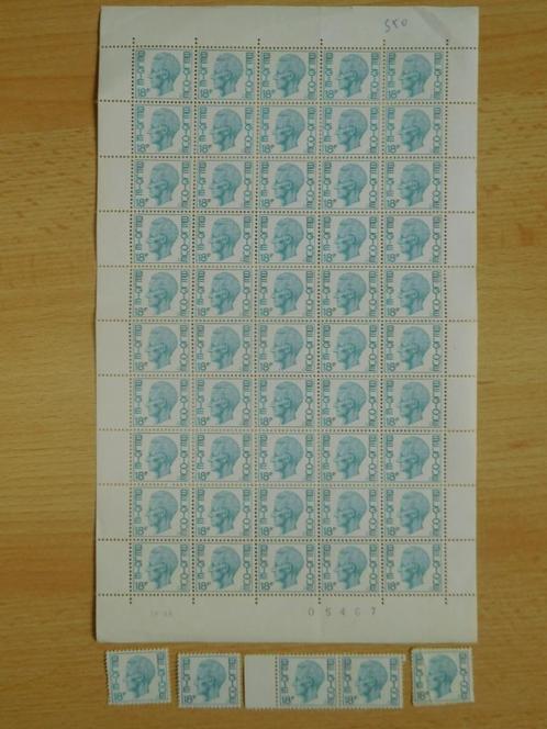 55 postzegels van 18F Koning Boudewijn, Postzegels en Munten, Postzegels | Europa | België, Postfris, Niet gestempeld, Ophalen of Verzenden
