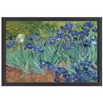 Toile Irises - Vincent van Gogh + cadre de cuisson 70x50cm, Maison & Meubles, Accessoires pour la Maison | Décorations murale