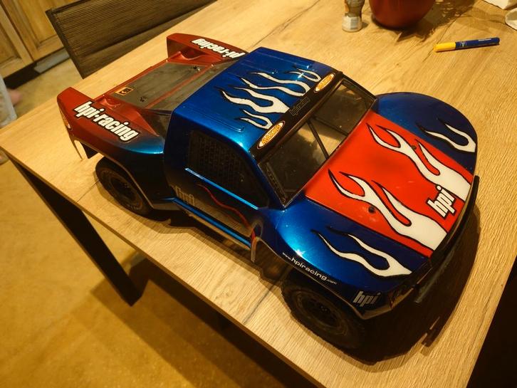 Hpi Blitz brushless 2WD short course truck RTR met zender, Hobby en Vrije tijd, Modelbouw | Radiografisch | Auto's, Zo goed als nieuw