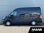 Ford Transit 350 MHEV 130PK L2H2 Groot multimedia Carplay Se, 4 cilinders, 2037 kg, Zwart, Diesel