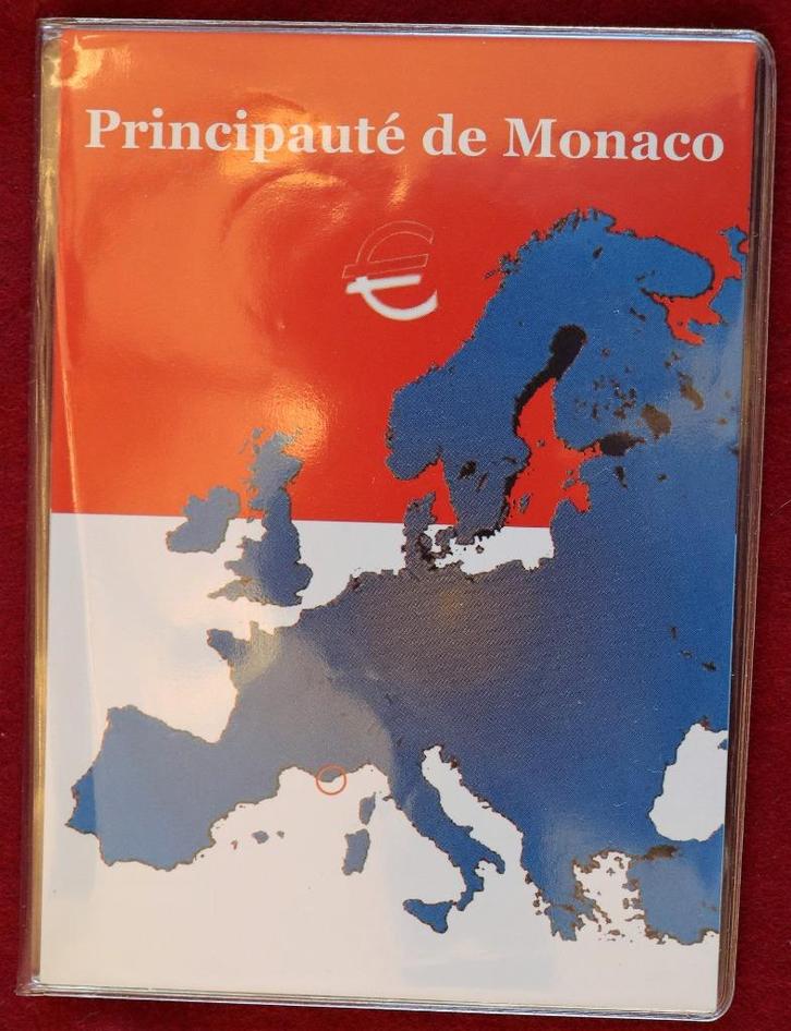 MONACO 2002 VERGULD van 10 c tot 2 euro, Postzegels en Munten, Munten | Europa | Euromunten, Setje, Monaco, Goud, Ophalen of Verzenden