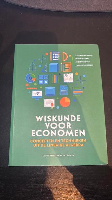Johan Quaegebeur - Wiskunde voor economen beschikbaar voor biedingen