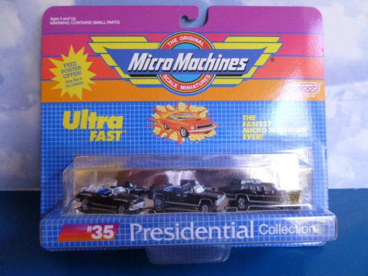 Presidential USA Cars #35 MICRO MACHINES GALOOB Neuf Blister, Hobby en Vrije tijd, Modelauto's | Overige schalen, Nieuw, Auto