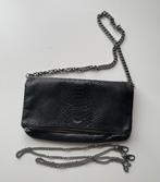 Zadig&Voltaire Rock zwarte leder cross body tas slang effect, Ophalen, Gebruikt