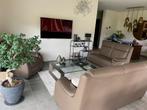 Lederen salon taupe kleurig, Huis en Inrichting, Ophalen, Zo goed als nieuw, Leer