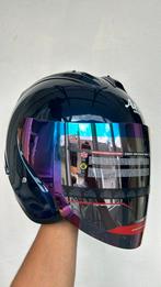 Casque Arai Bleu Brillant visiere Mauve, Motos, Enlèvement ou Envoi, Arai