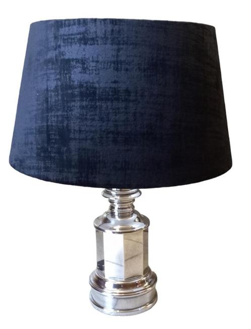 Vintage Almazan tafellamp.silver plate, Maison & Meubles, Lampes | Lampes de table, Utilisé, Moins de 50 cm, Métal, Enlèvement ou Envoi