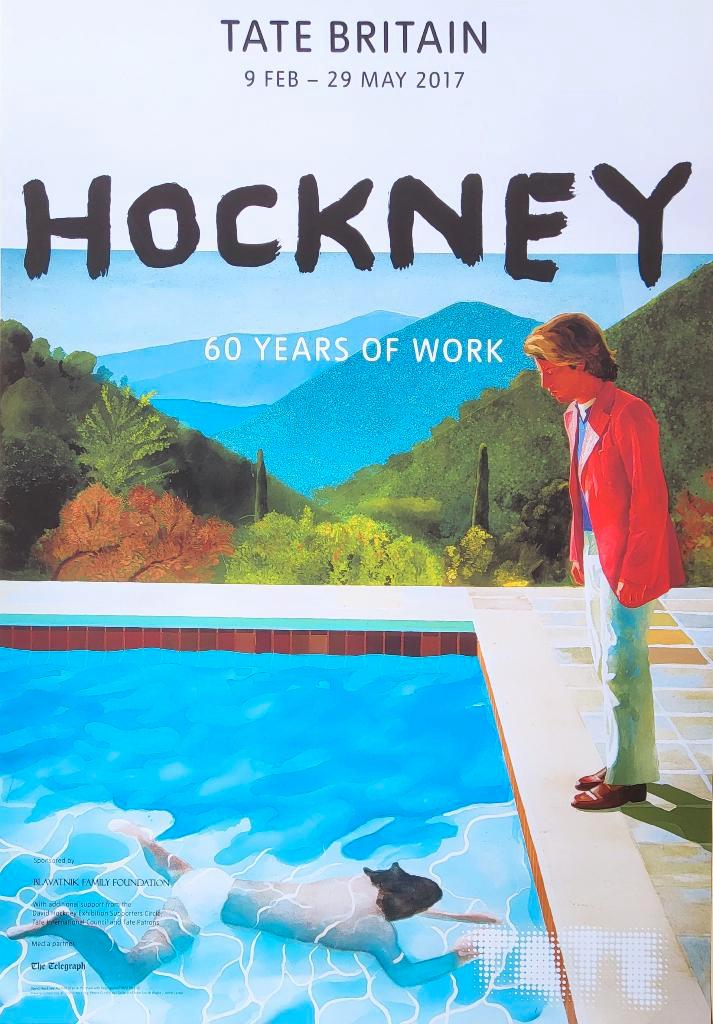 David Hockney - Exposition à la Tate Britain - 2017, Antiquités & Art, Art | Lithographies & Sérigraphies, Envoi
