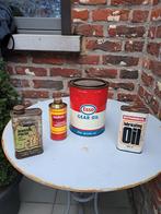 Lot ancien bidon olieblik, Collections, Marques & Objets publicitaires