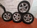 4 roues d'hiver de Audi 205 55 R16 91 H, Ophalen, Gebruikt, 16 inch, Winterbanden
