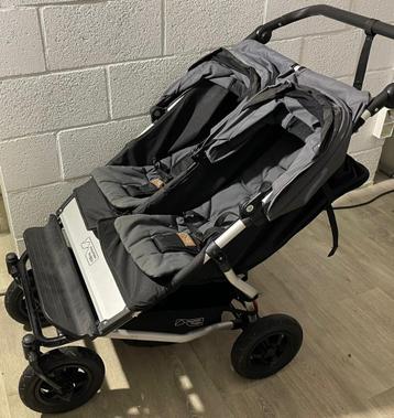 Compleet Mountain Buggy Duet, 2 wiegen, regenhoes, slaap … beschikbaar voor biedingen