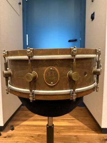 A&F Raw Brass Snare Drum 14x5 beschikbaar voor biedingen