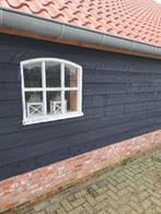 zwart gespoten vuren zweeds rabbat 12mm naar 25mm 4,00, Jardin & Terrasse, Poteaux, Poutres & Planches, Enlèvement, Neuf