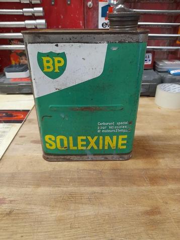 oude lege oliekan BP solexine 2t 2-takt beschikbaar voor biedingen