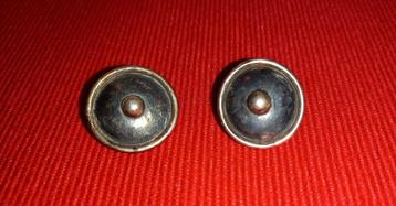 Oorbellen van vernield zilver met gaatjes in poturooor beschikbaar voor biedingen