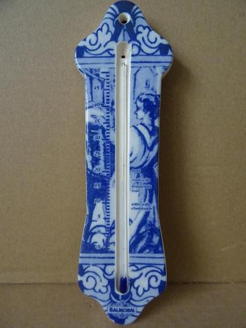 Curiosa Delfts blauwe thermometer Delfts blauw Balmoral 1970 beschikbaar voor biedingen