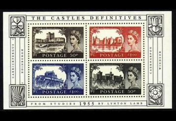 2005 Queen Elizabeth 2 II British Castle Kastelen postzegels