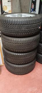 4x winterbanden Goodyear Ultragrip 8 met velgen 225/55 R17, Auto-onderdelen, Banden en Velgen, Ophalen, Gebruikt, Velg(en), 17 inch