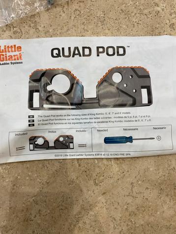 King Kombo ladderaccessoires - Nieuwe Quad Pod  beschikbaar voor biedingen