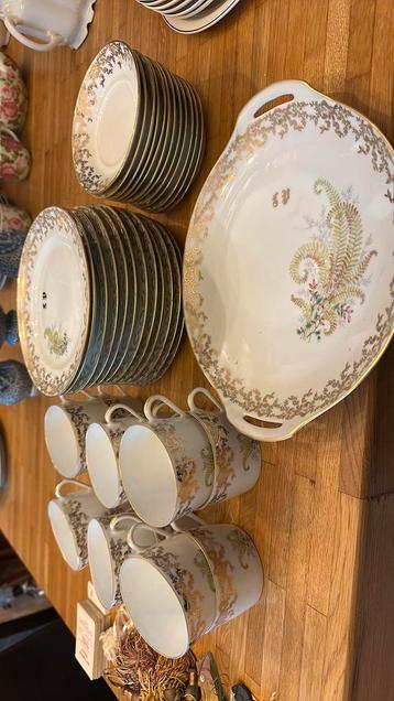Gebakservies 12 delig limoges beschikbaar voor biedingen