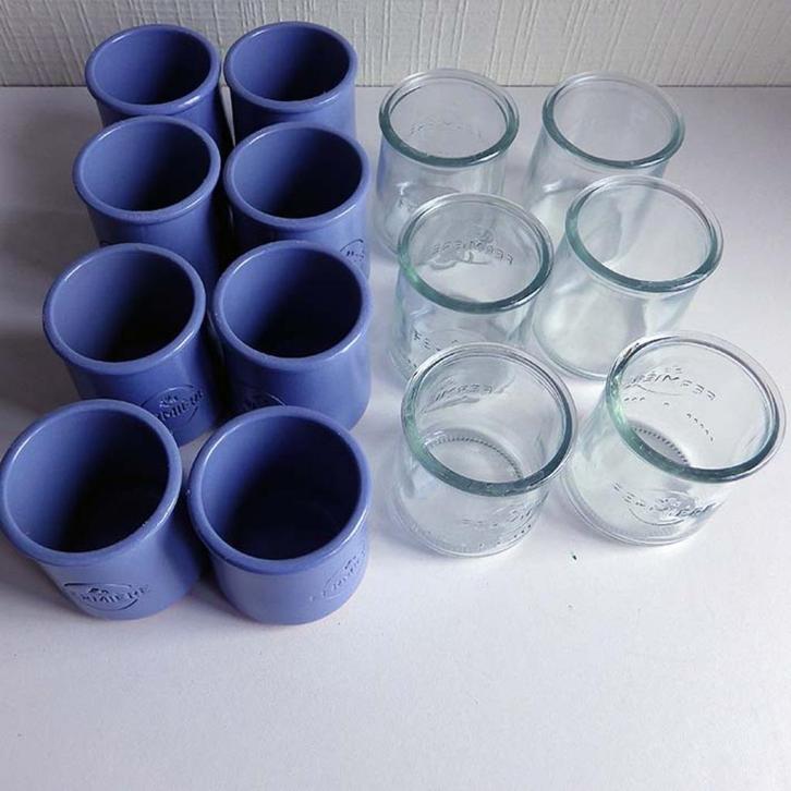 Youghurtpotjes ‘La Fermière’., Huis en Inrichting, Keuken | Servies, Zo goed als nieuw, Ophalen