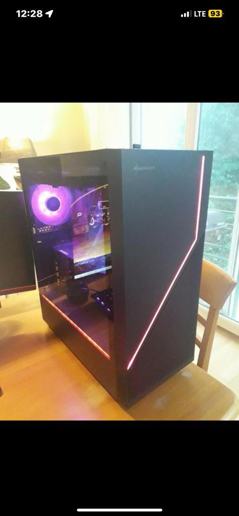 Gaming Setup, Computers en Software, Desktop Pc's, Zo goed als nieuw, 4 Ghz of meer, HDD, 16 GB, Met videokaart, Met monitor, Gaming