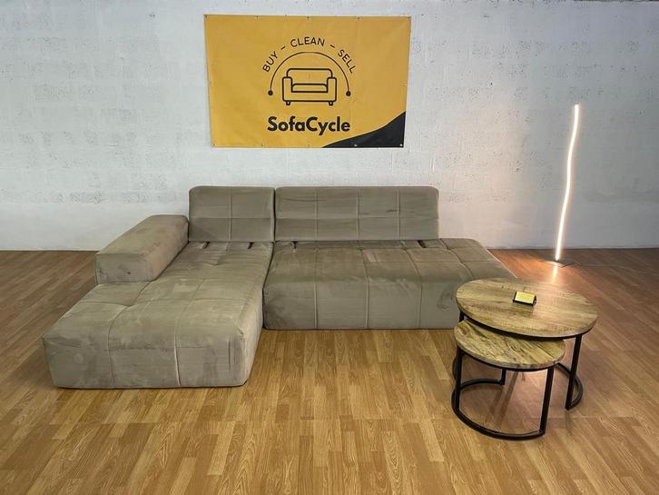 Moderne loungezetel met verstelbare rugleuning – Nieuwstaat, Huis en Inrichting, Zetels | Voetbanken en poefs, Zo goed als nieuw