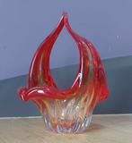 mand met handvat van geblazen glas, Antiek en Kunst, Antiek | Glaswerk en Kristal, Ophalen of Verzenden