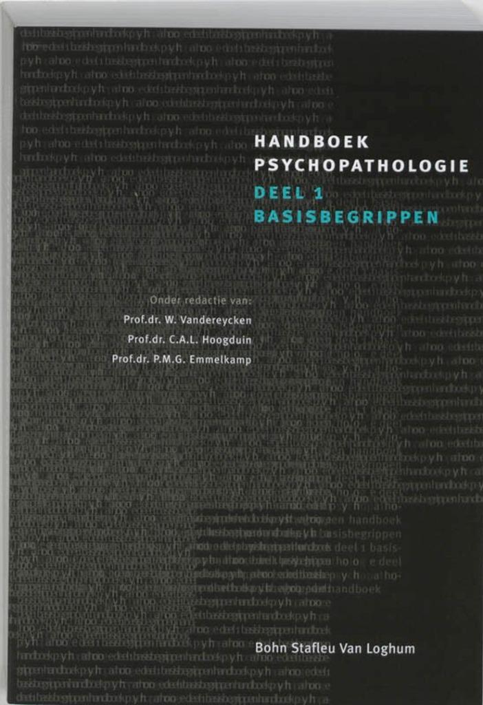 Handboek psychopathologie Prof Hemmelkamp, Boeken, Studieboeken en Cursussen, Zo goed als nieuw, Ophalen of Verzenden