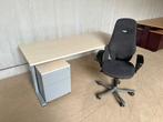 Recht Bureau Pami 180x100cm hoogte instelbaar onderstel, Werkplek, Ophalen, Gebruikt, Bureau