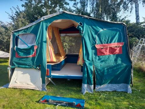 Rétro vouwwagen Iris 203 te koop. (4+1persoon), Caravans en Kamperen, Vouwwagens, Ophalen