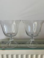 2 glazen vaasjes of kandelaars H18cm, Ophalen, Zo goed als nieuw
