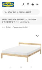 Bed Ikea Neiden + lattenbodem, Huis en Inrichting, Slaapkamer | Bedden, Ophalen, Gebruikt, Beige, 140 cm