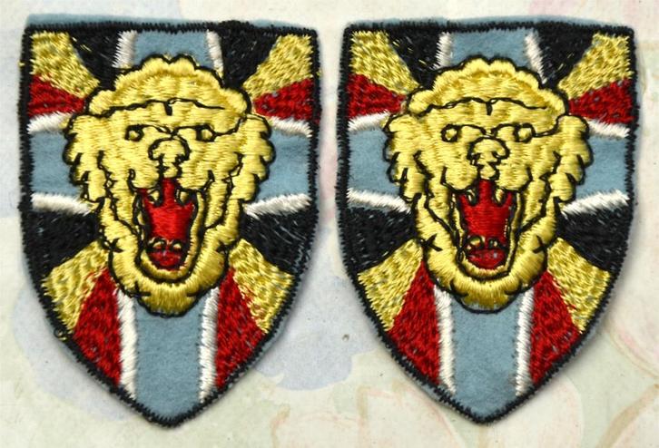 KOREA BATALJON 1950-1954, Originele ABL Patches SET 2X, Collections, Objets militaires | Général, Armée de terre, Enlèvement ou Envoi