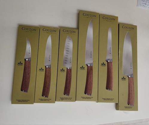 6 couteaux neufs haut de gamme en acier et bois. Couzon, Huis en Inrichting, Keuken | Bestek, Zo goed als nieuw, Bestekset, Hout